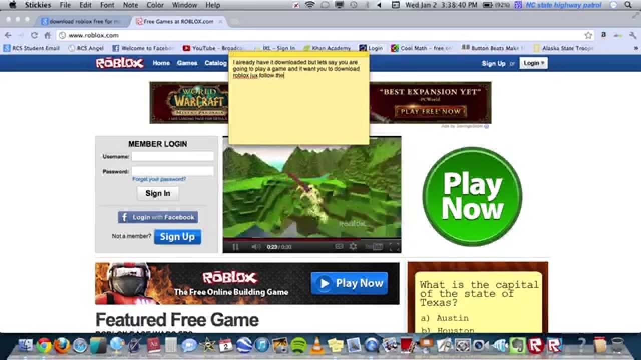 Roblox for mac download